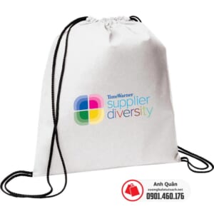 Túi vải không dệt dây rút TimeWarner-Supplier-Diversity