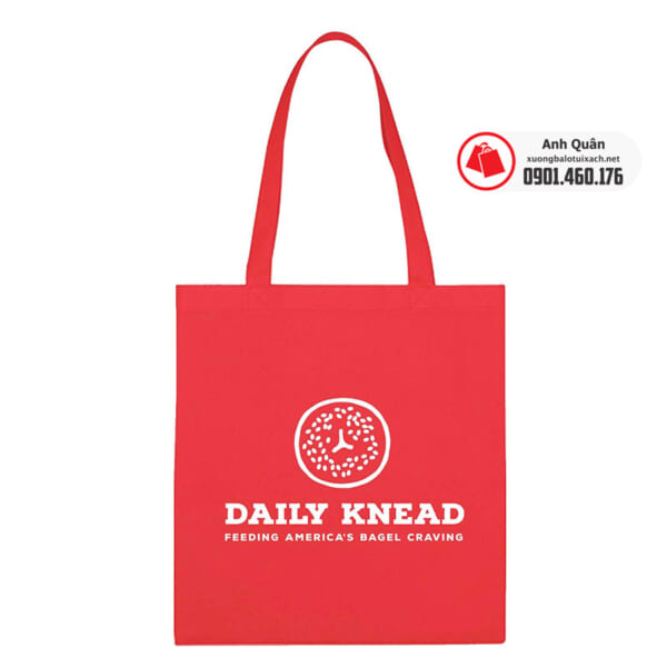Túi vải không dệt in logo Daily Knead