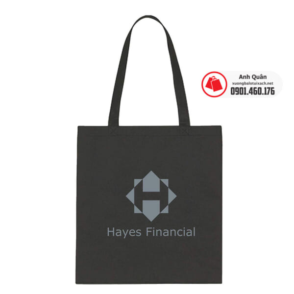 Túi vải không dệt in logo Hayes Financial