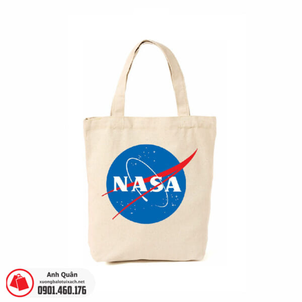 Túi vải bố in lụa NASA