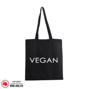 Túi vải bố in lụa Vegan