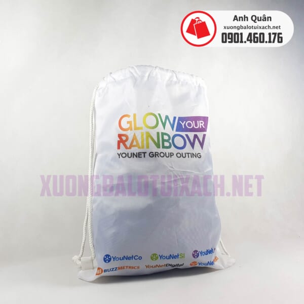 Túi rút Glow-Rainbow- khi chưa rút dây