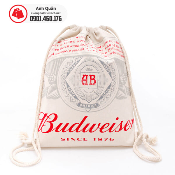 Túi rút vải bố canvas Budweiser