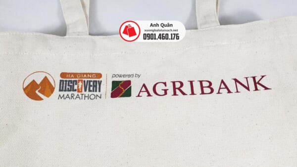 In logo Agribank túi vải bố canvas in chuyển nhiệt Race Jungle