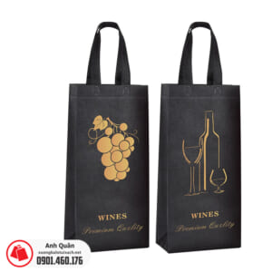 Túi vải không dệt đựng rượu WINES